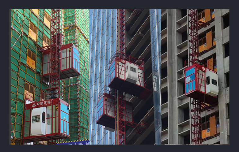 中建建科人货两用施工电梯安装注意事项_山东升降货梯公司如何安装_施工电梯安装位置选择